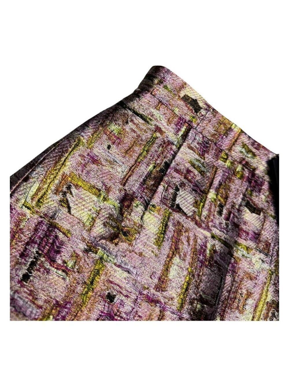 DSQUARED 2 Mini Skirt (NWT) Luxury Designer SILK BLEND Printed Women Size 2 (XS) - Picture 6 of 6